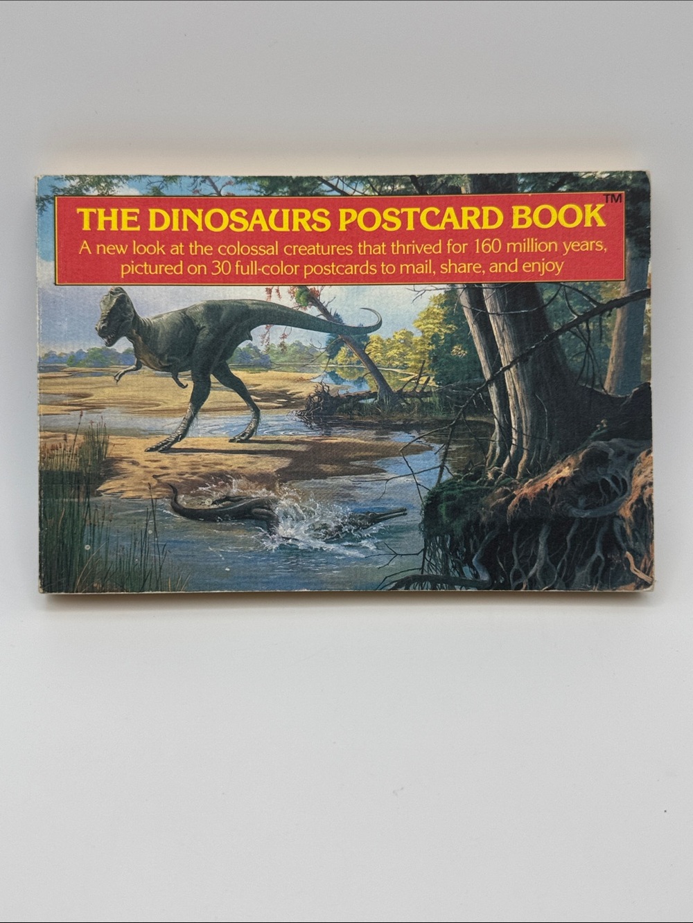 The Dinosaurs Postcard Book by Running Press. Complete w/30 Postcards Rare 1987